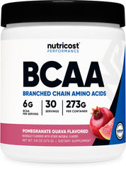 Nutricost BCAA Powder 2:1:1 Pomegranate Guava canister