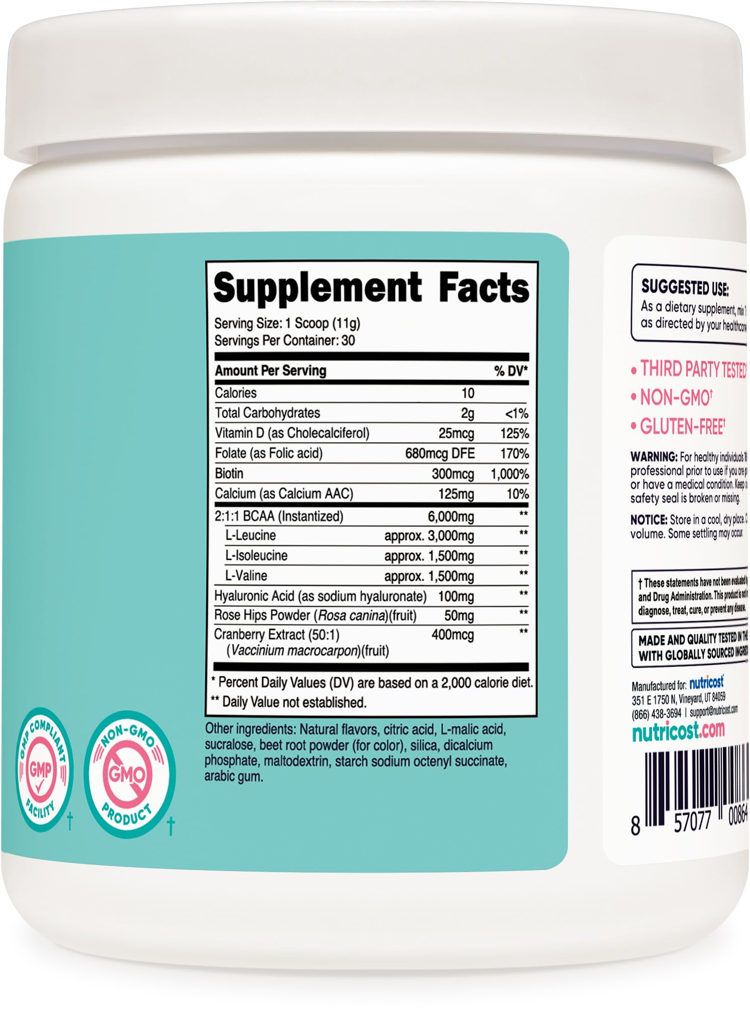 Manufacturing facility with GMP-compliant and FDA-registered badges