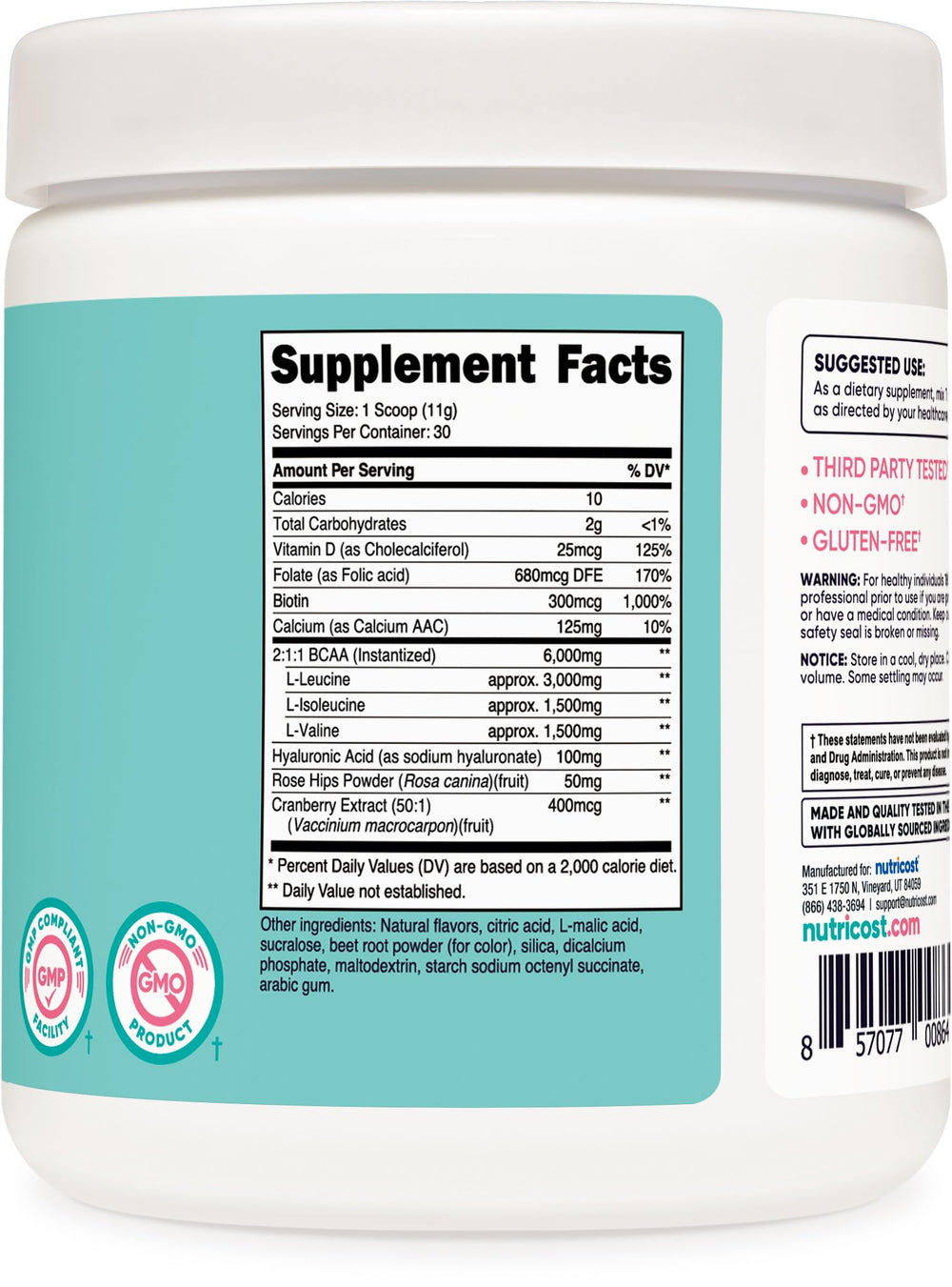 Manufacturing facility with GMP-compliant and FDA-registered badges