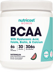Nutricost BCAA for Women Watermelon flavor bottle - 30 servings