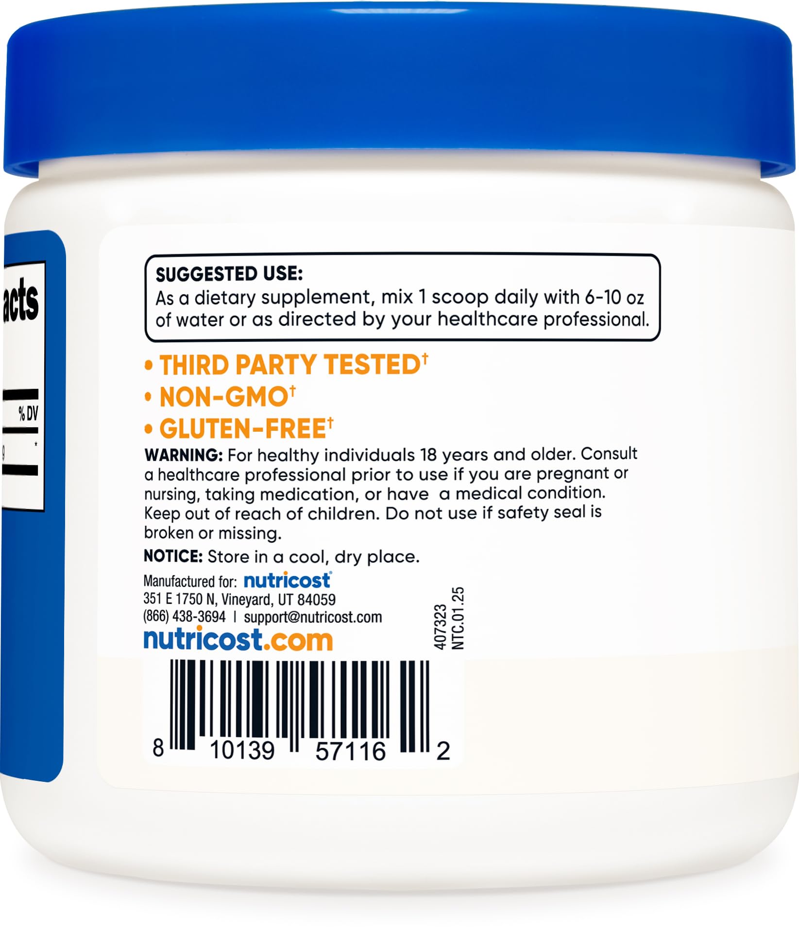 Serving scoop with Nutricost Bee Pollen Powder