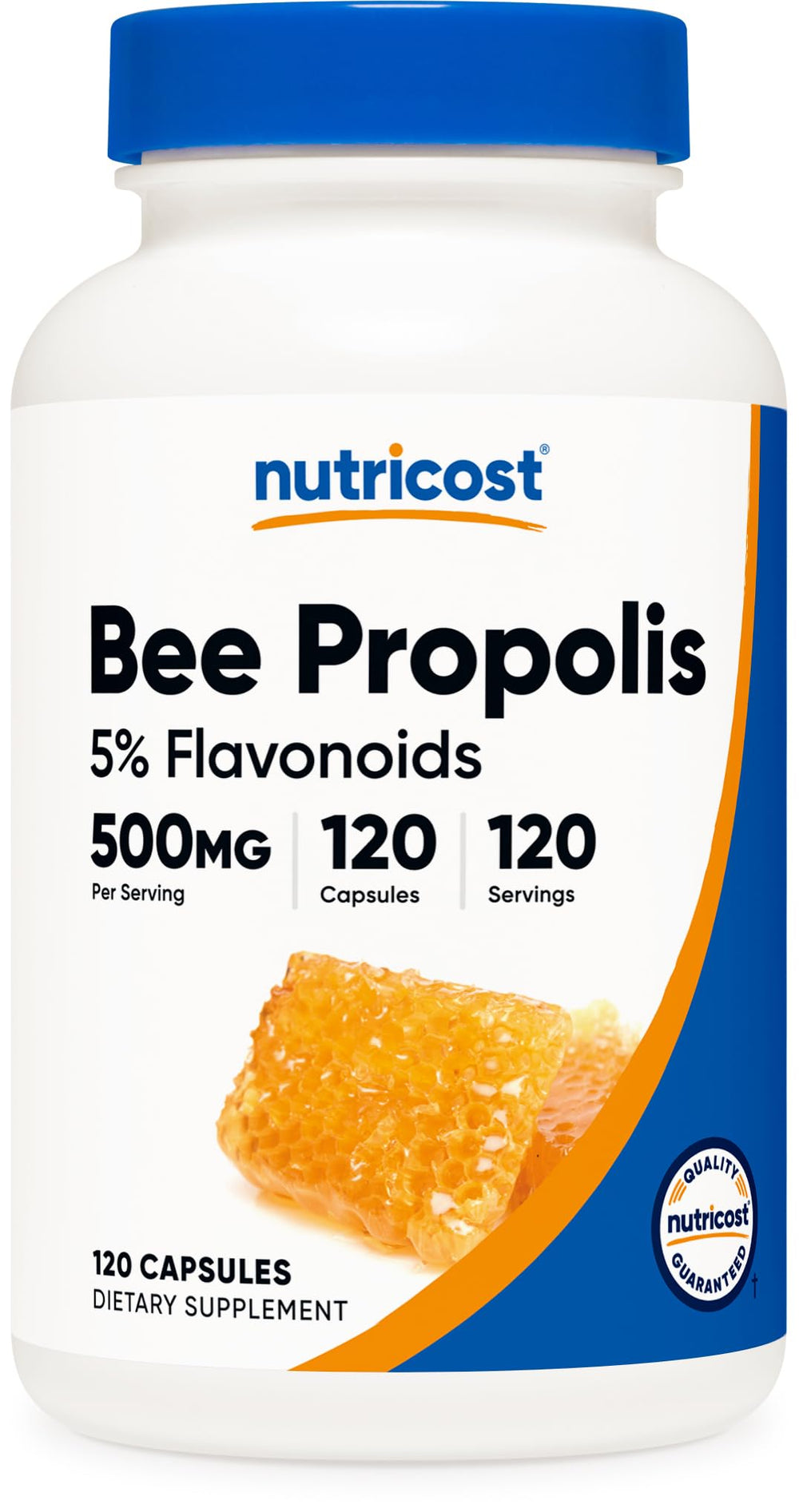 Nutricost Bee Propolis 500 mg bottle – front view