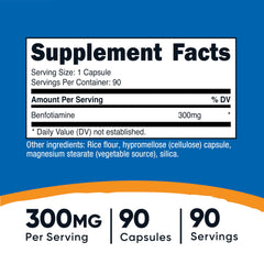 Two-pack Nutricost Benfotiamine 300mg bottles