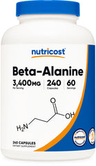 Nutricost Beta-Alanine bottle showing 240 capsules