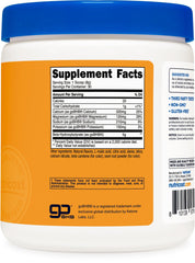 Nutricost BHB Salts Drink Mix pour captures the vibrant Peach Mango blend.