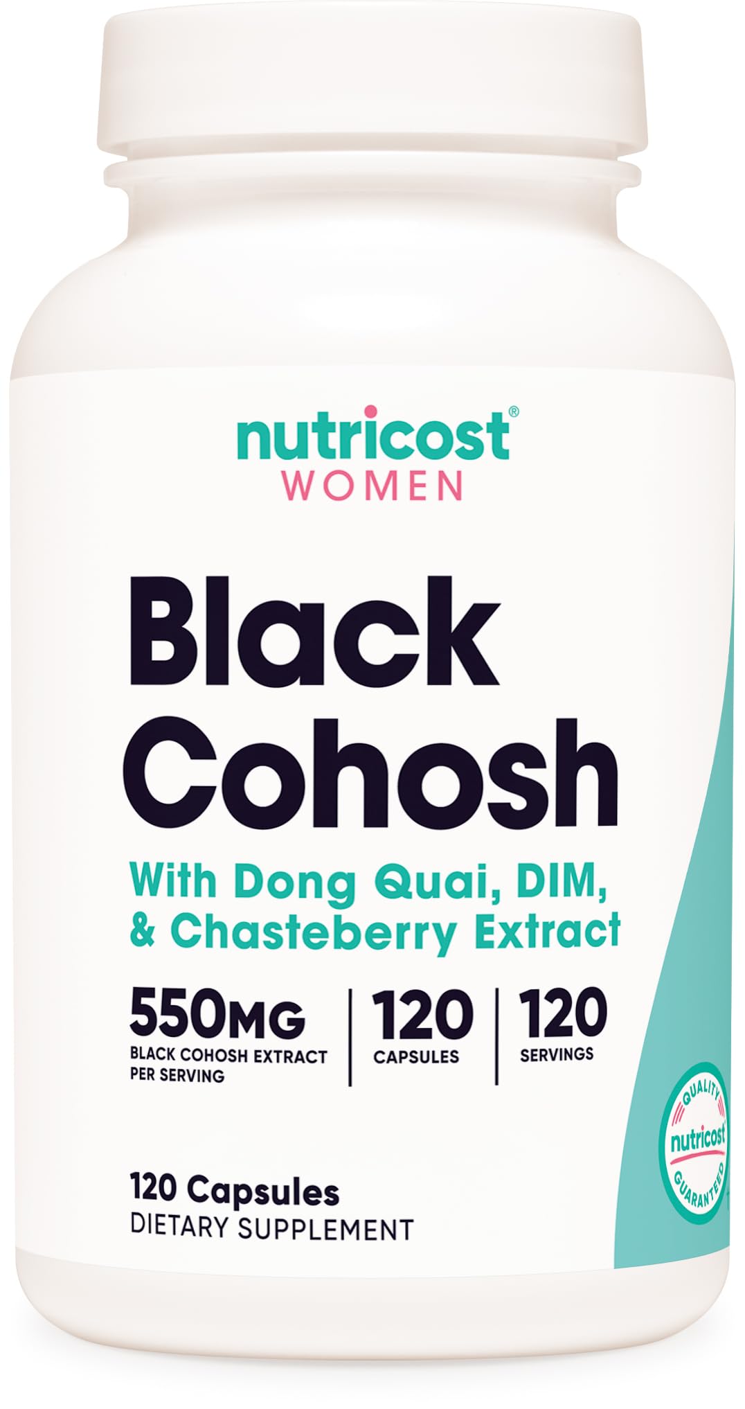 Nutricost Black Cohosh for Women bottle 660mg - 120 capsules