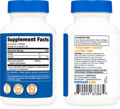 Diagram illustrating Omega 3 6 9 in Nutricost Black Seed Oil softgels