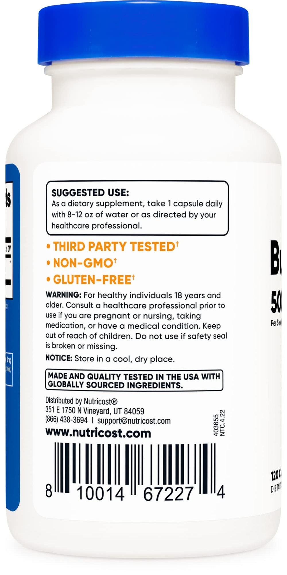 Plant-based Burdock Root capsules array