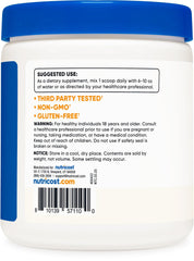 Closed bottle of Nutricost Calcium Citrate Powder 250 g