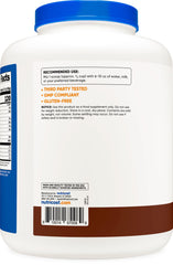 Gluten Free and Non-GMO badges on Nutricost Casein Protein Powder label