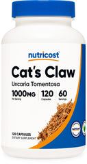 Nutricost Cat's Claw 1000mg bottle – front view