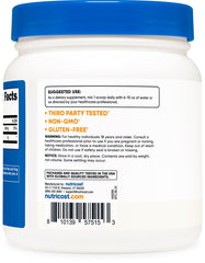 Nutrition facts for Nutricost Choline Bitartrate 500g