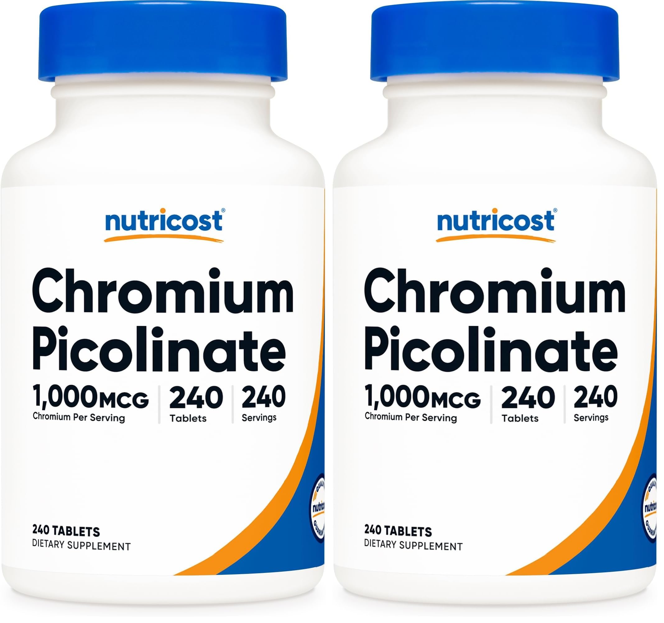 Nutricost Chromium 1000mcg bottle and label