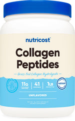 Nutricost Collagen Peptides Powder 1lb packaging