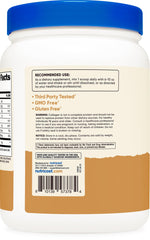 Packaging shot of Nutricost Collagen Peptides Powder Chocolate Peanut Butter flavor, 1 lb