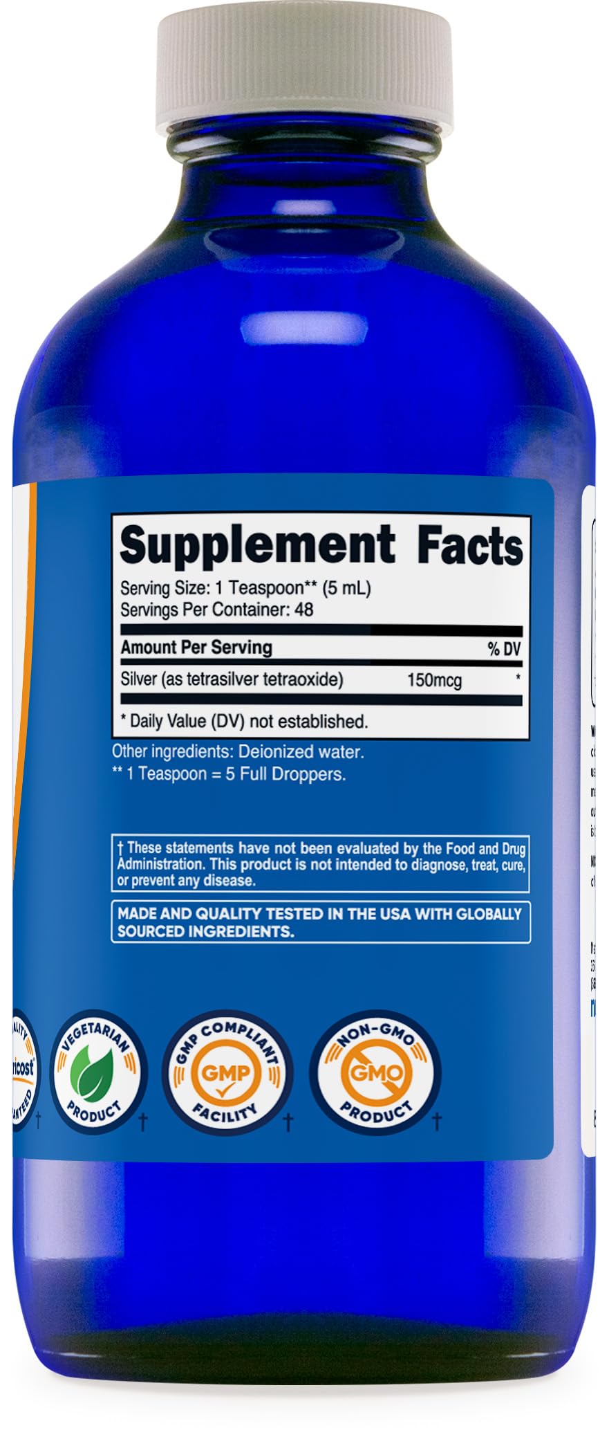 Facility and packaging: GMP compliant and FDA-registered