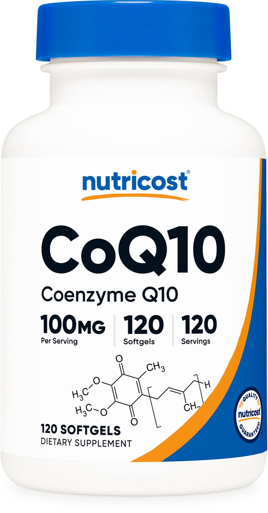 Nutricost CoQ10 Softgels bottle - 100 mg per serving