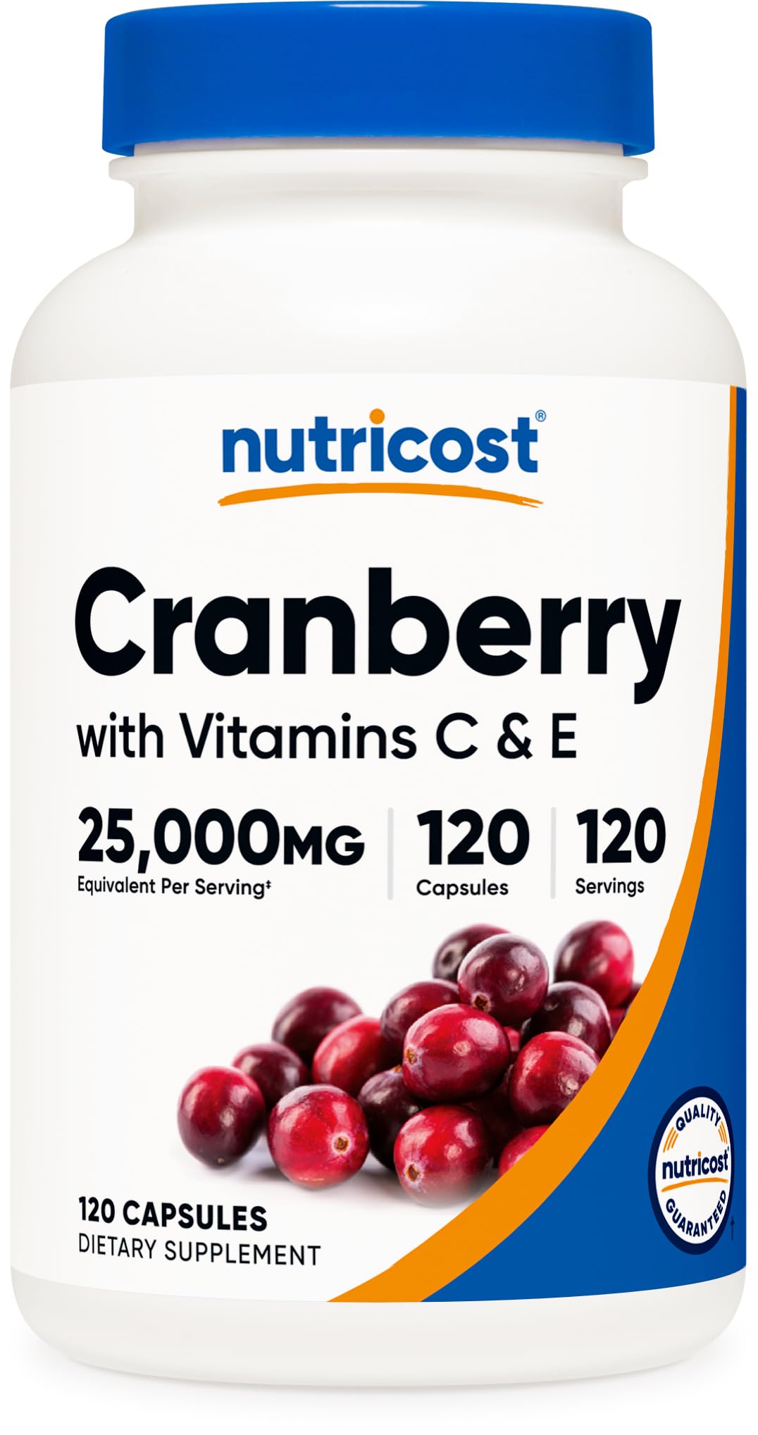 Nutricost Cranberry Extract bottle – front view