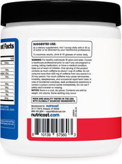 30 servings per container label on Nutricost Creatine + Energy