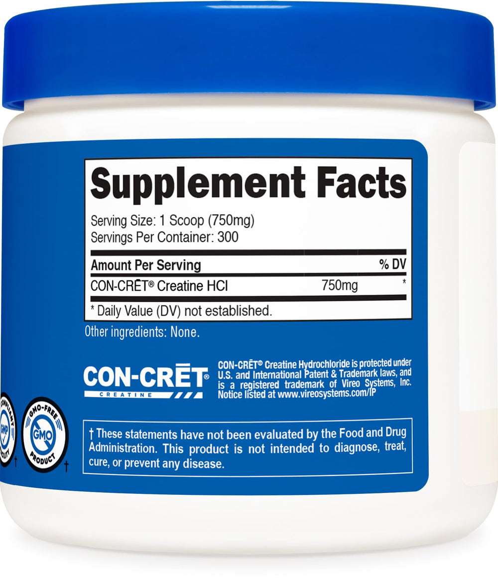 Nutricost Creatine HCl Powder 8 oz container