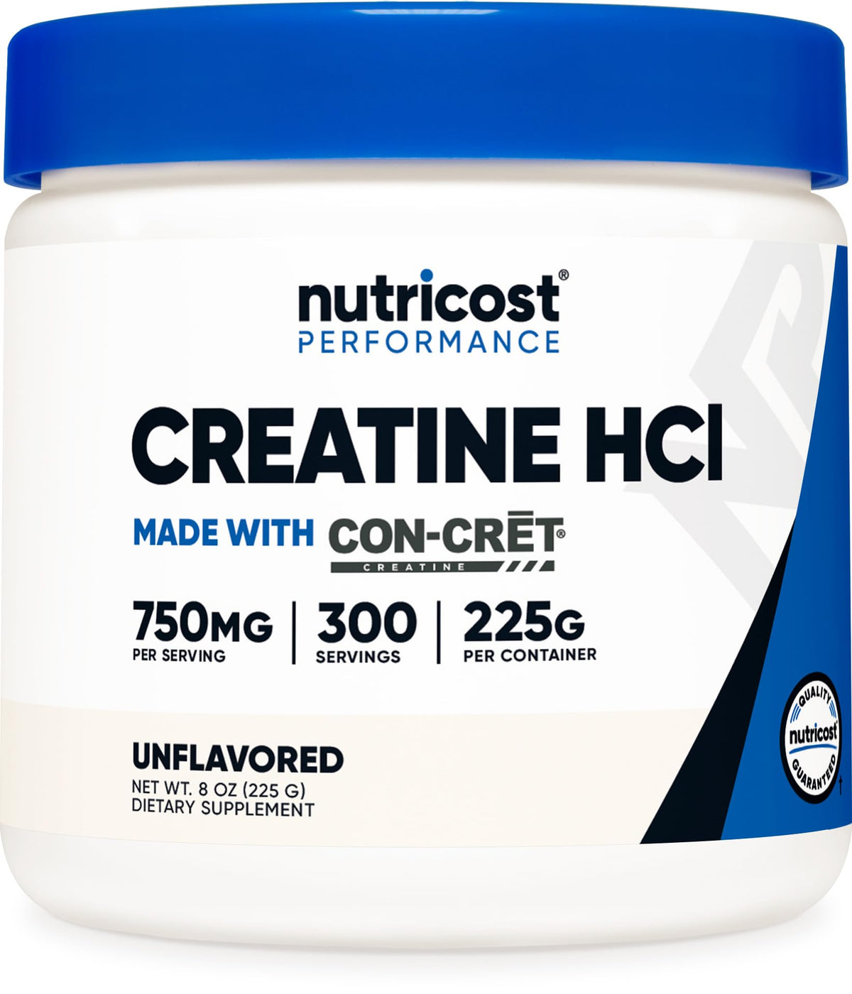 Nutricost Creatine HCl Powder 8 oz bottle front view