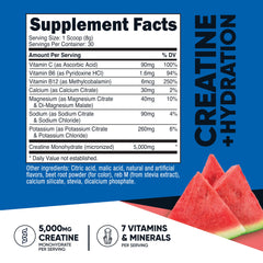 Nutricost Creatine Monohydrate Watermelon Label close-up