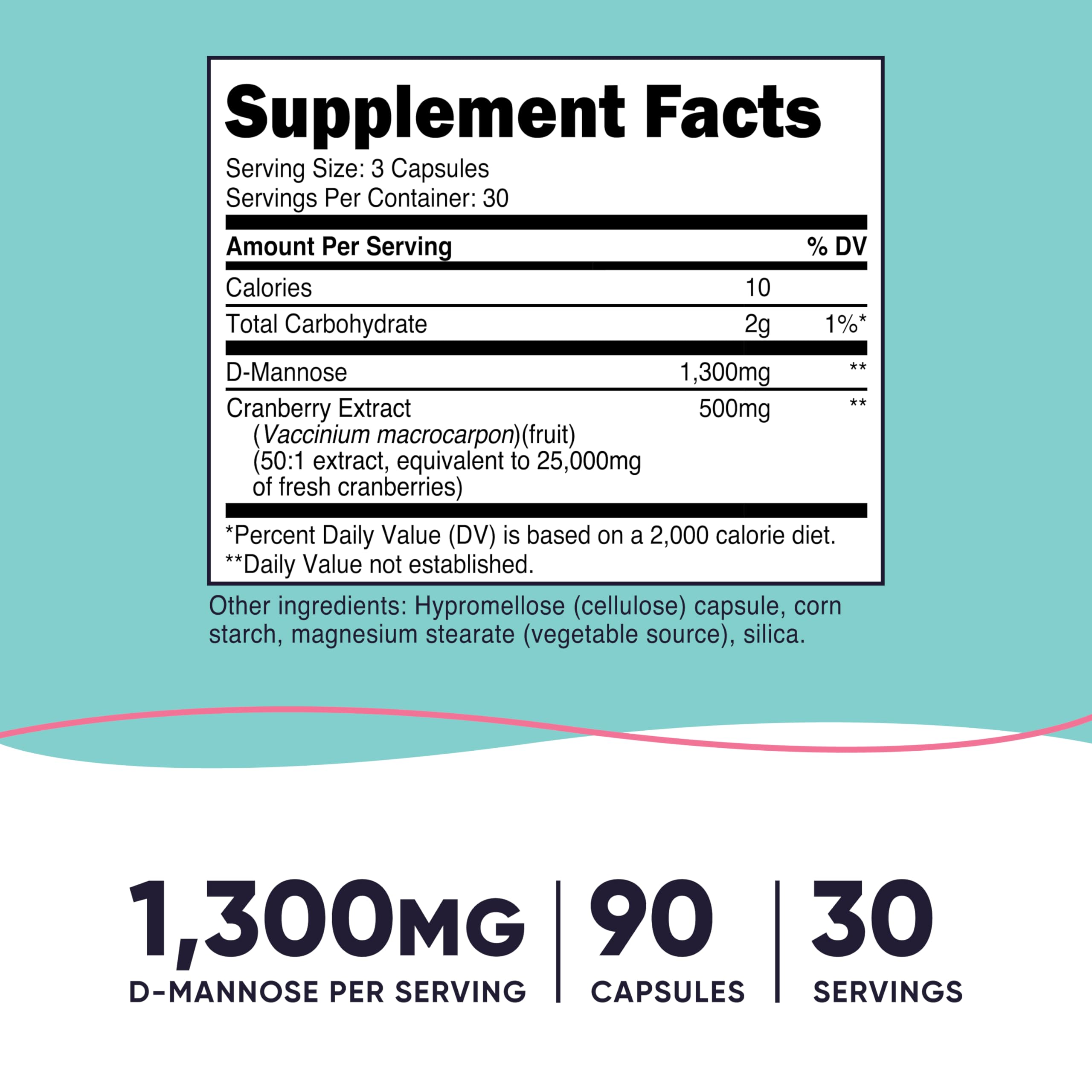 Nutricost D-Mannose Cranberry supplement packaging