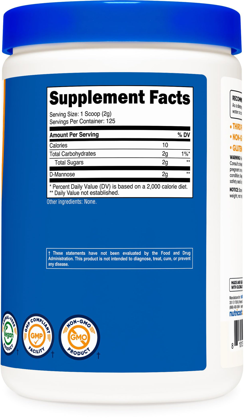 Serving idea: mix D-Mannose powder with water