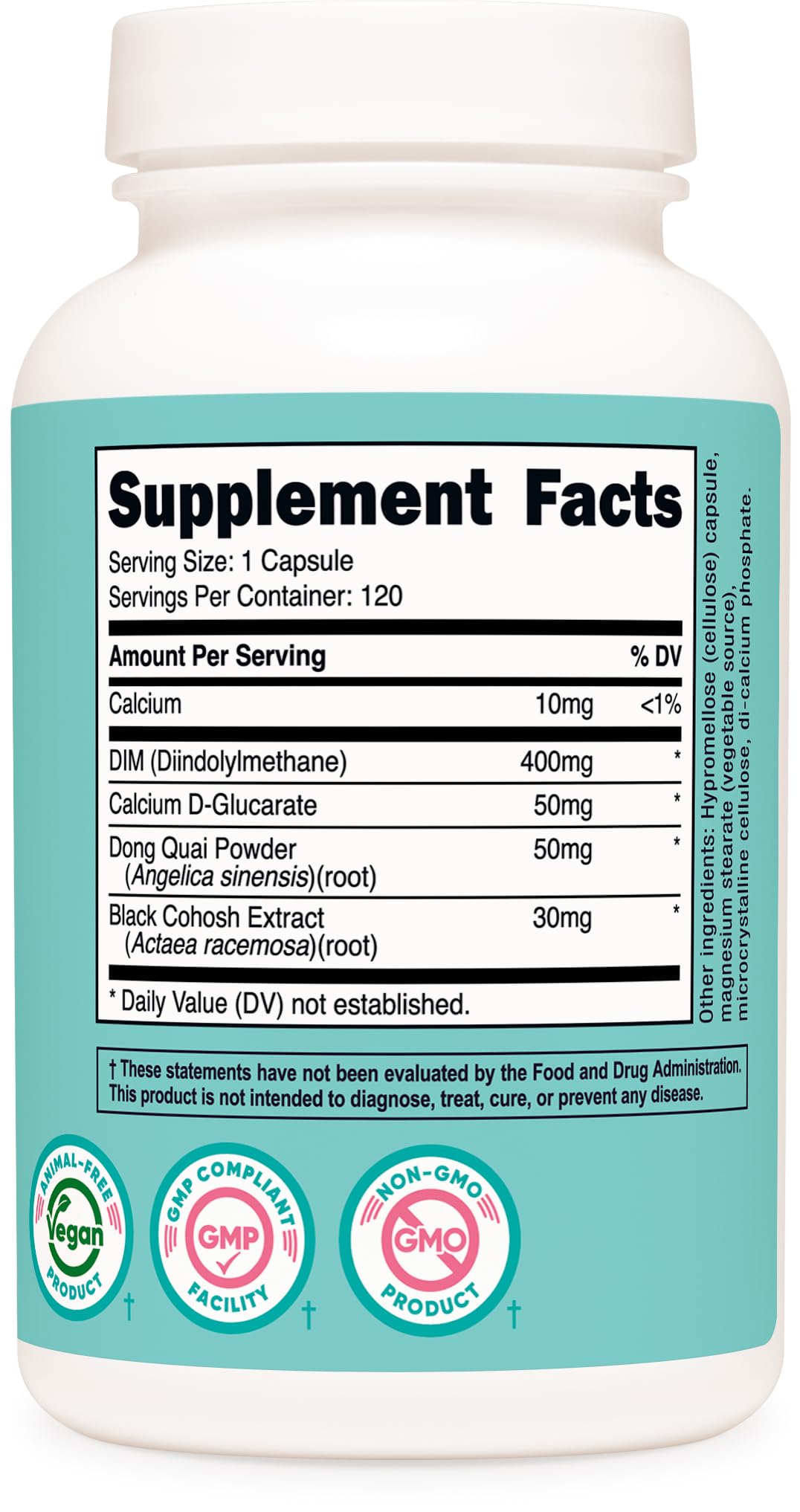 Third-party tested DIM in a GMP-compliant, FDA-registered facility
