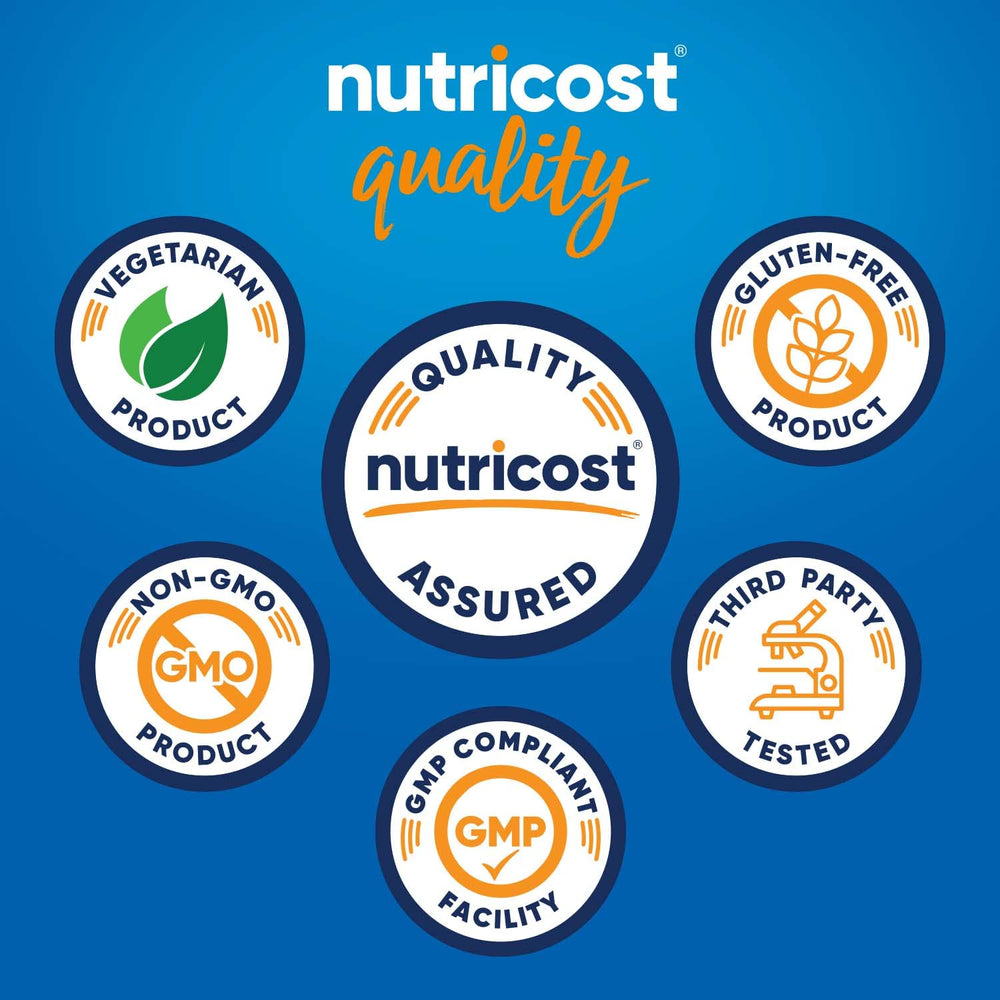Nutricost DIM bottle side view ready for daily use.