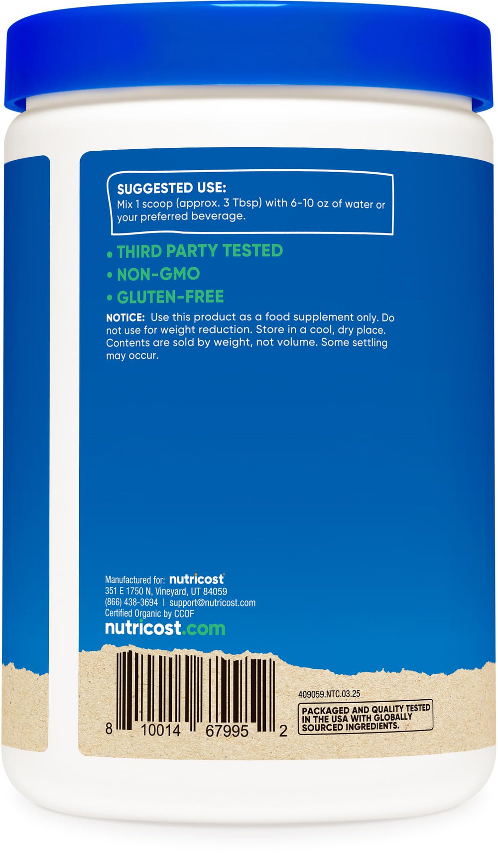 Nutricost egg white protein powder shake being poured for a smooth blend