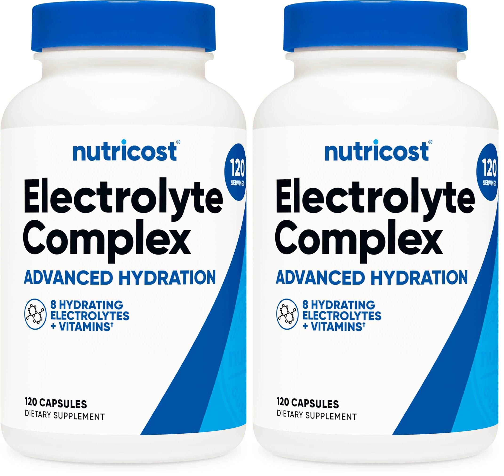 Nutricost Electrolyte Complex Advanced Hydration 120-capsule bottle label