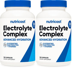 Nutricost Electrolyte Complex Advanced Hydration 120-capsule bottle label
