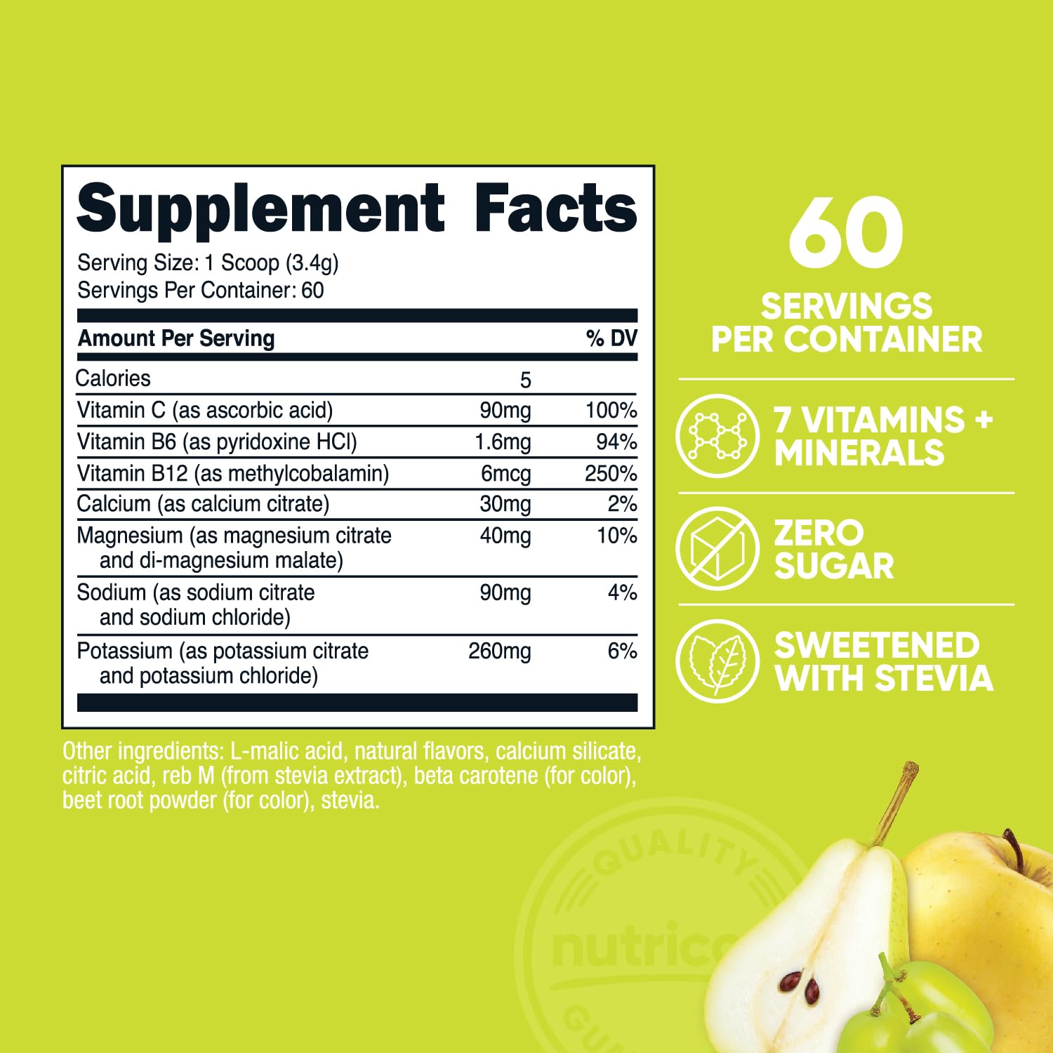 Nutricost Electrolytes Complex Orchard Blast scoop for quick, convenient mixing.