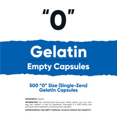 Close-up of clear empty gelatin capsules