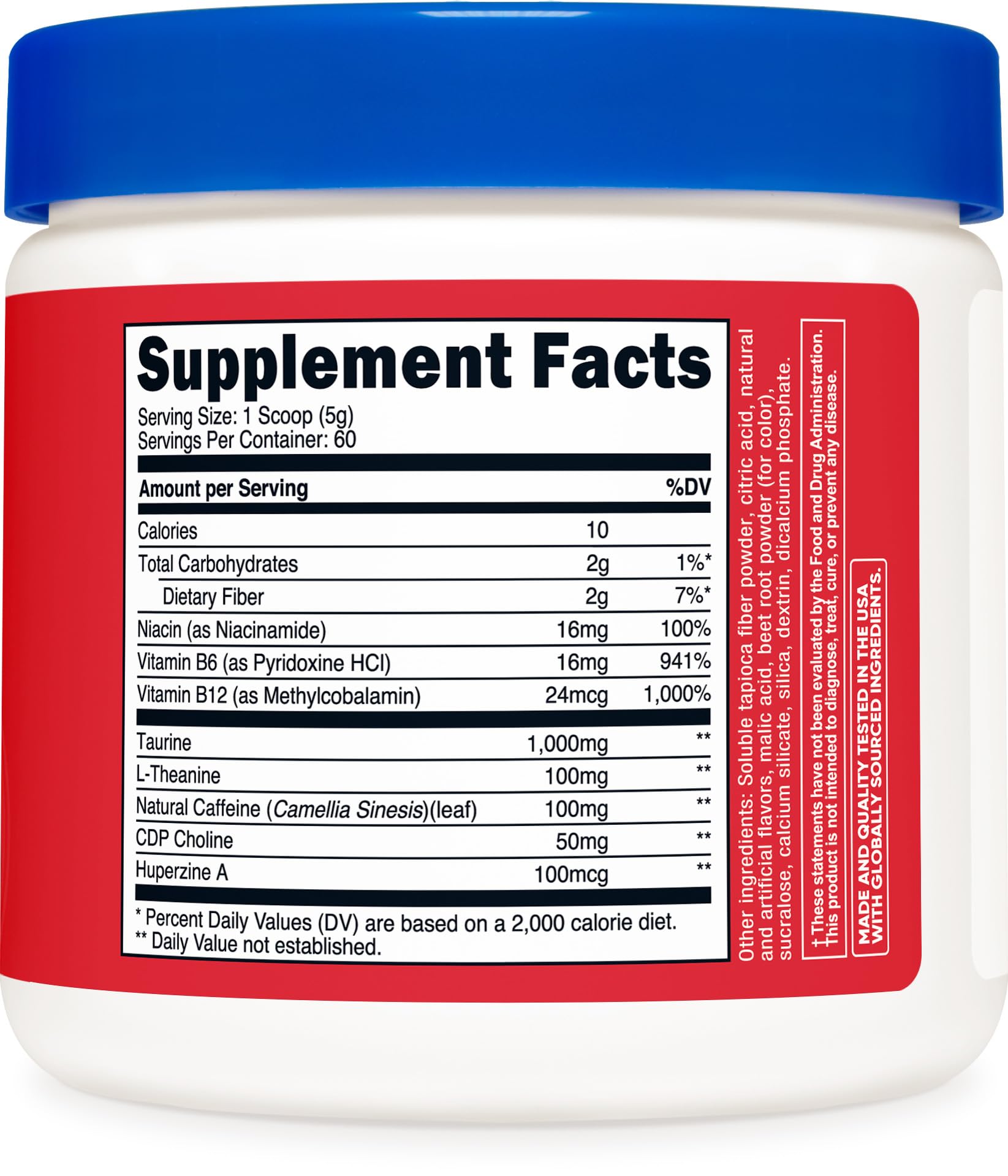 Nutricost Energy Complex fruit punch gym bag scene supports on-the-go energy.