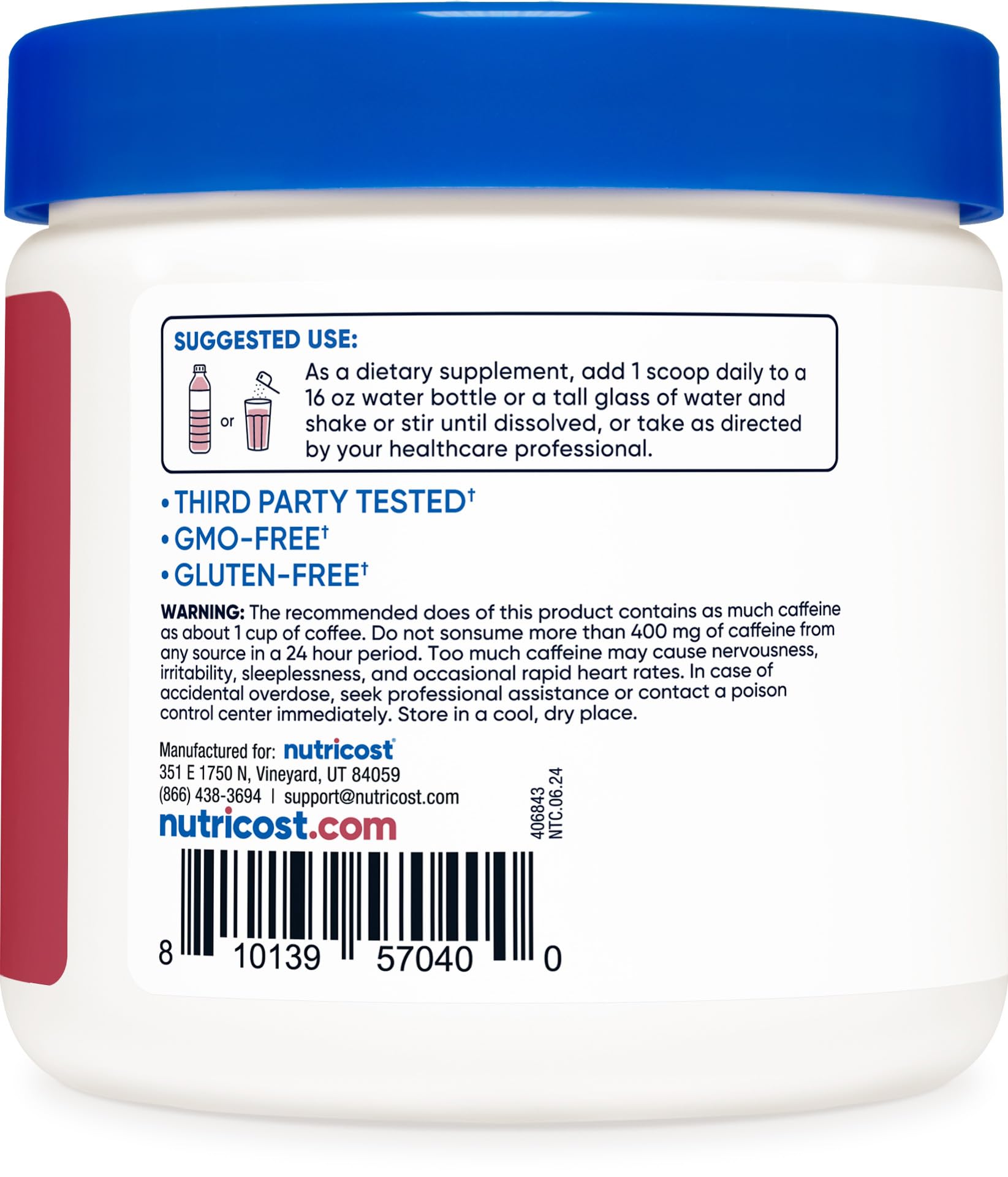 Powder dissolving in water showing easy mixability after workouts