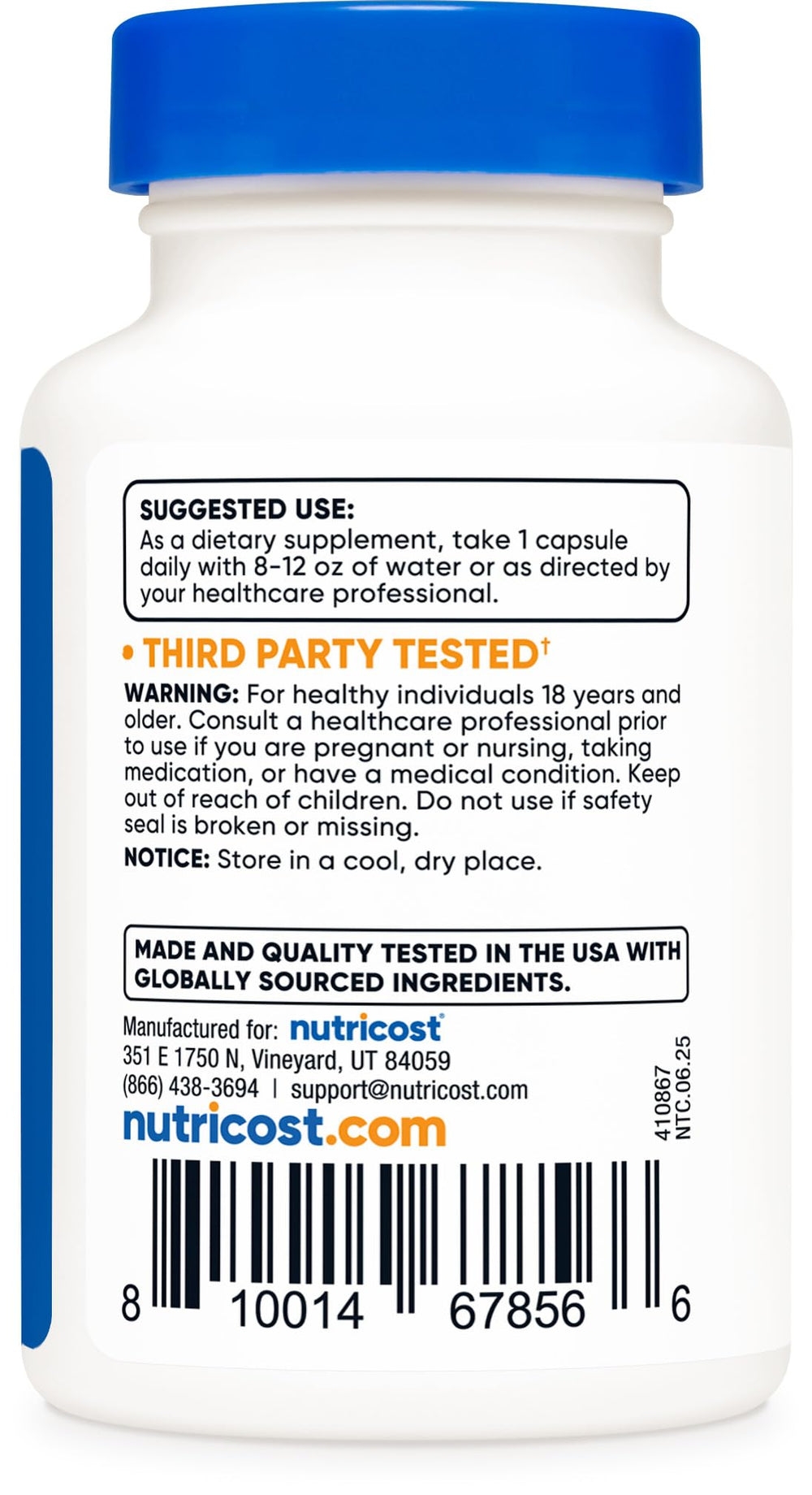 Close-up of Nutricost Fisetin Capsules