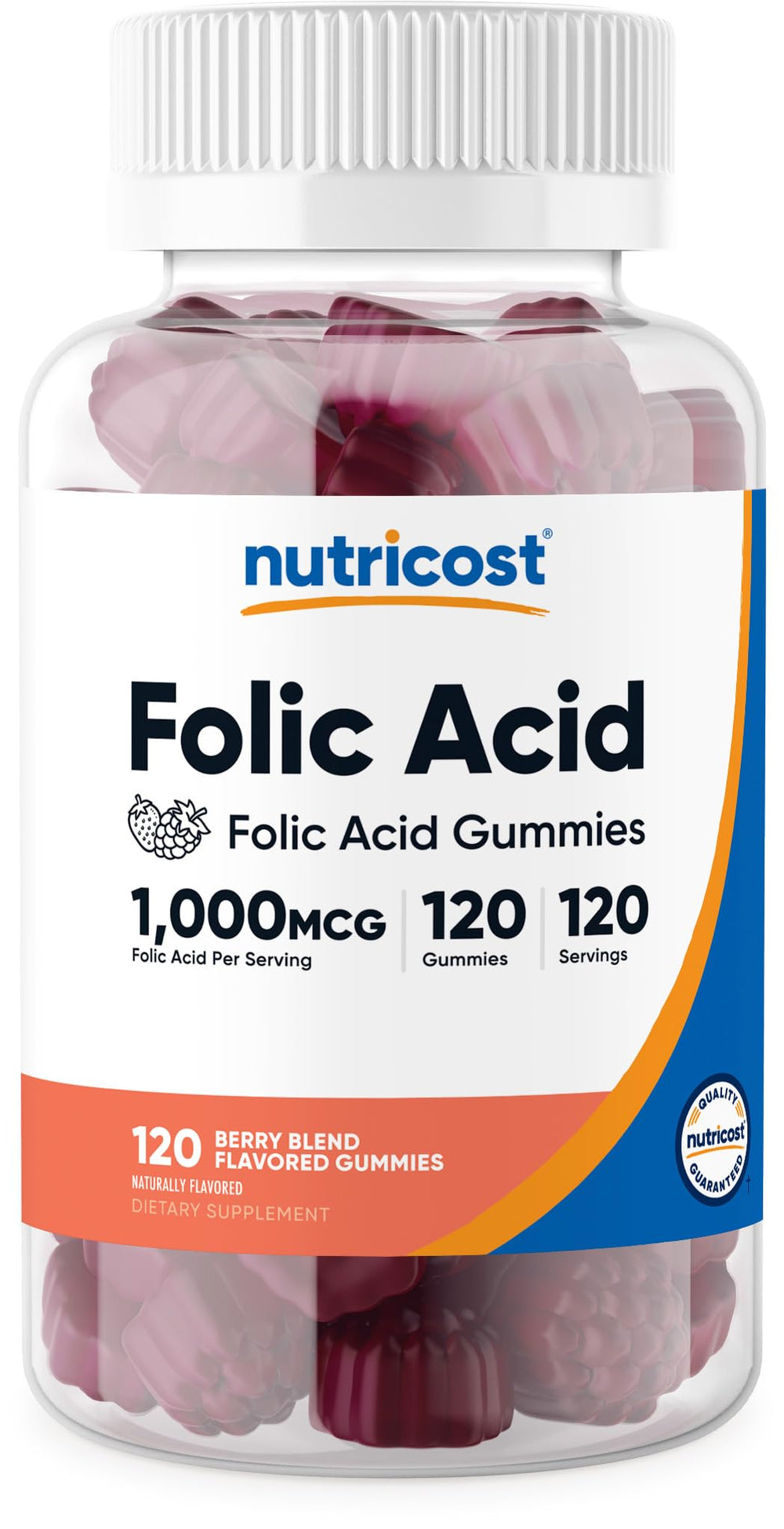 Nutricost Folic Acid Gummies bottle