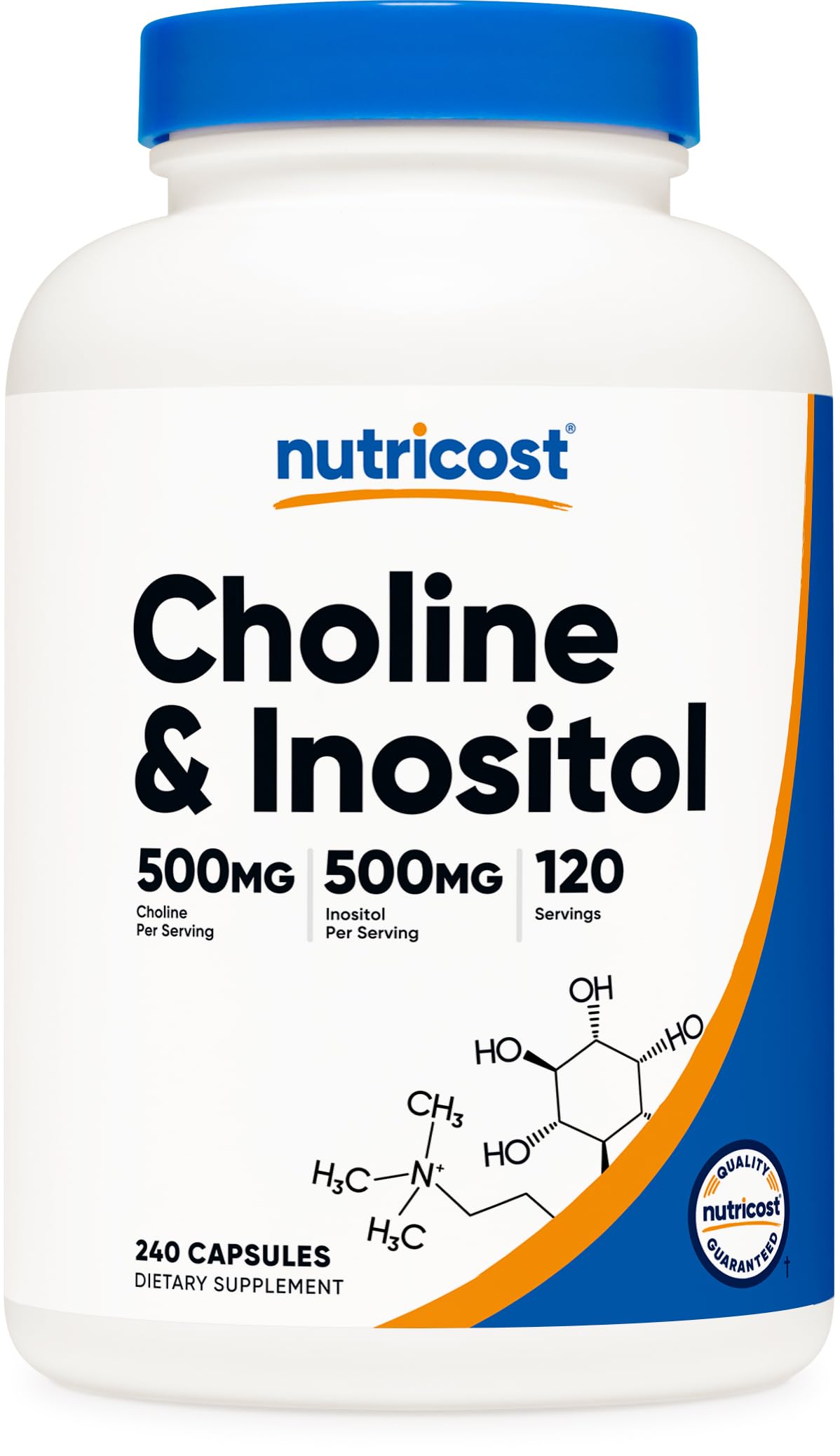 Nutricost front label showing product name and serving details for easy identification and trust