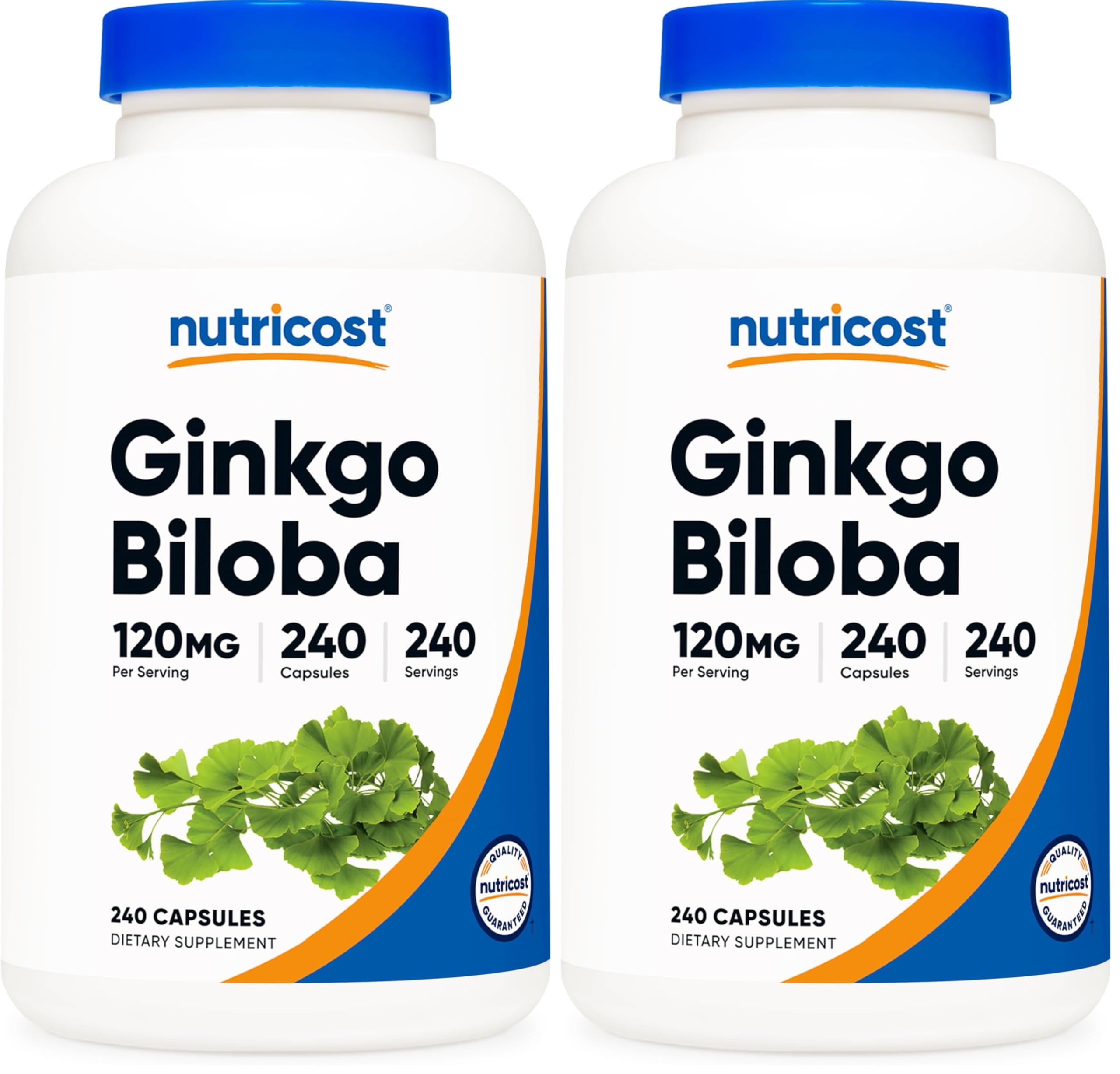Nutricost Ginkgo Biloba 120mg - 240 capsules pack 2 hero image