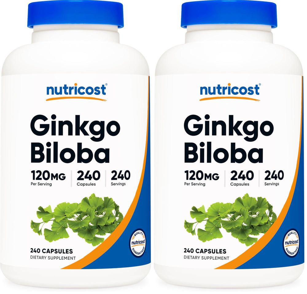Nutricost Ginkgo Biloba 120mg - 240 capsules pack 2 hero image