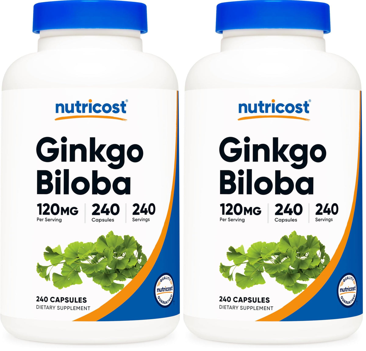 Nutricost Ginkgo Biloba 120mg - 240 capsules pack 2 hero image