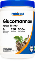 Nutricost Glucomannan 500g bottle