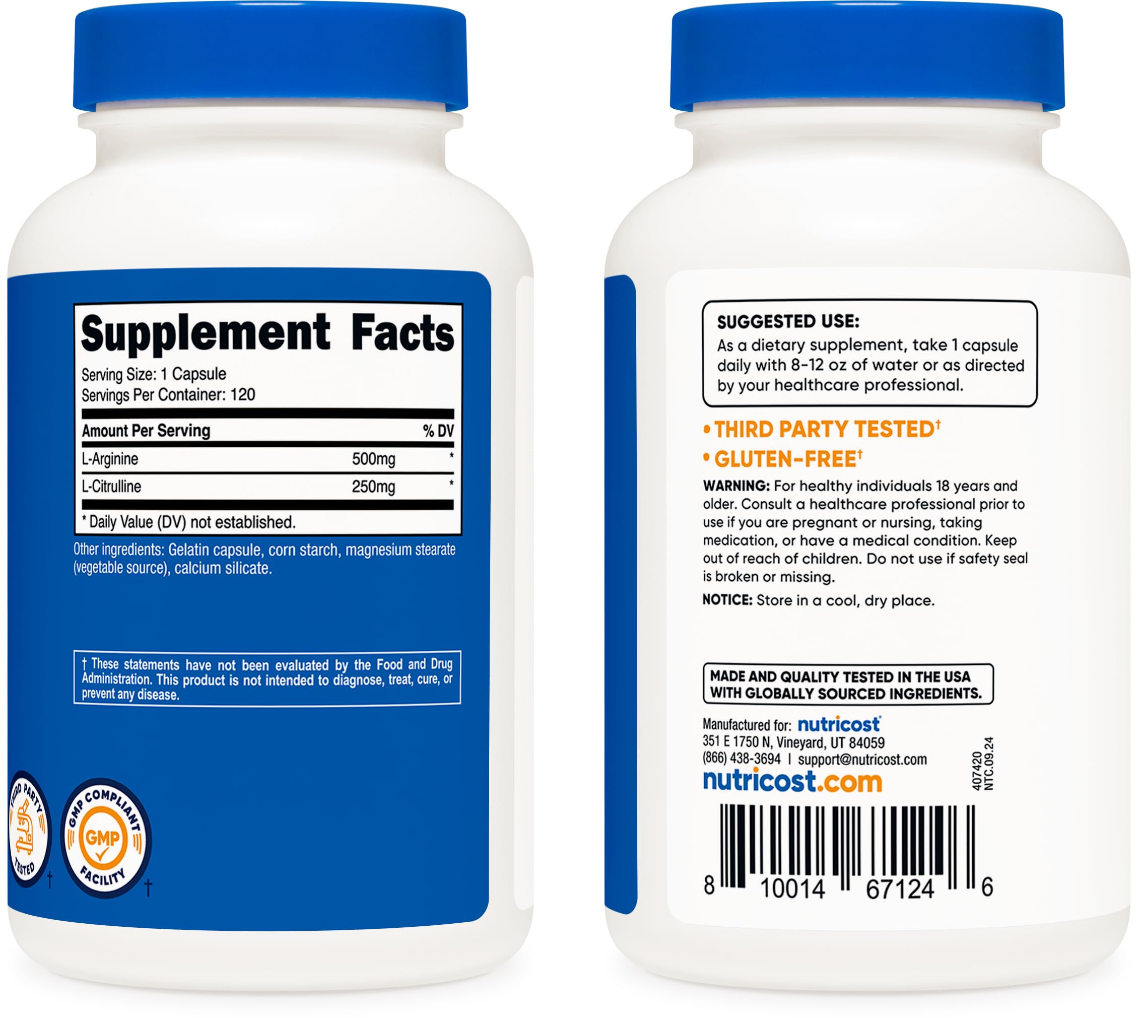 GMP compliant and FDA registered facility