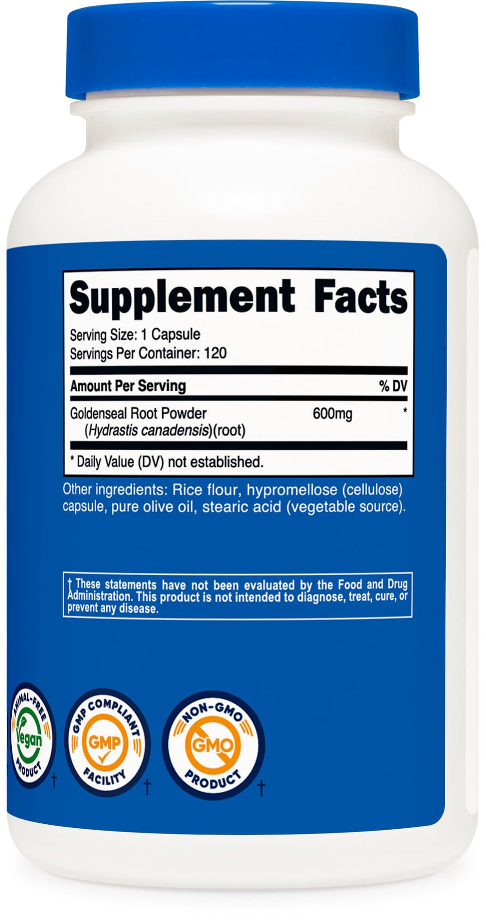 Facility badge indicating NSF GMP FDA registration