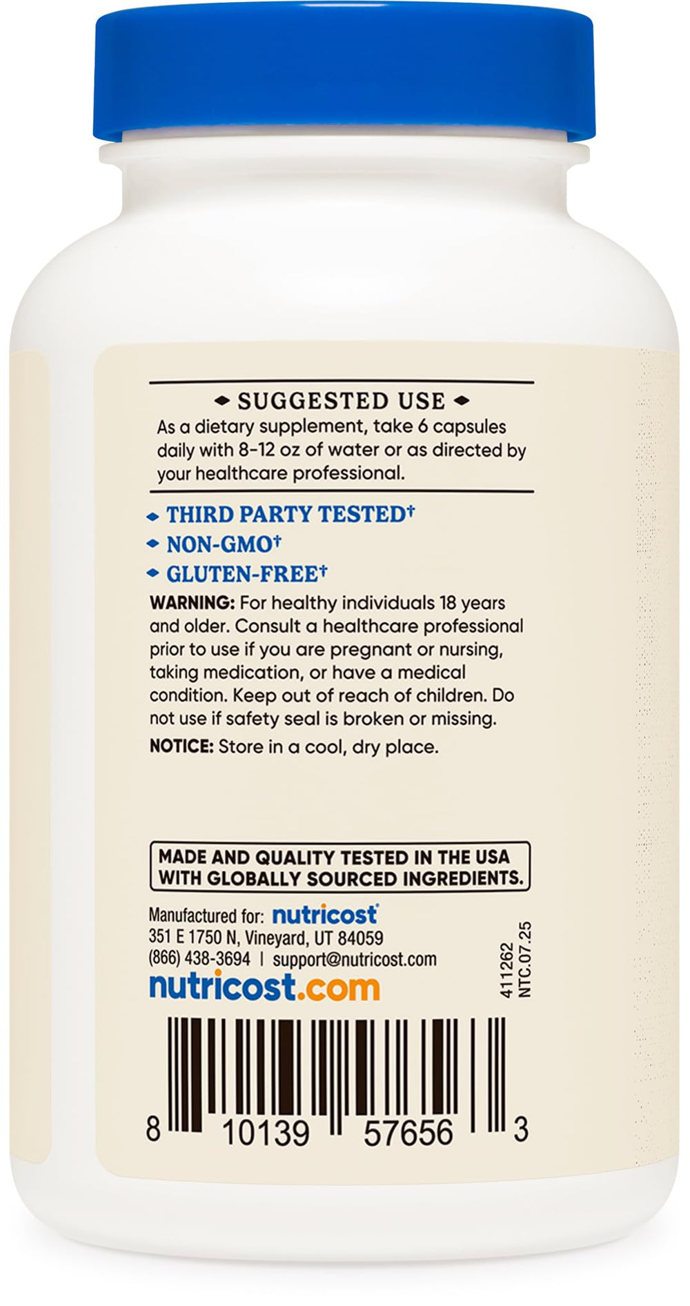 Close-up of desiccated beef organ powder and capsules