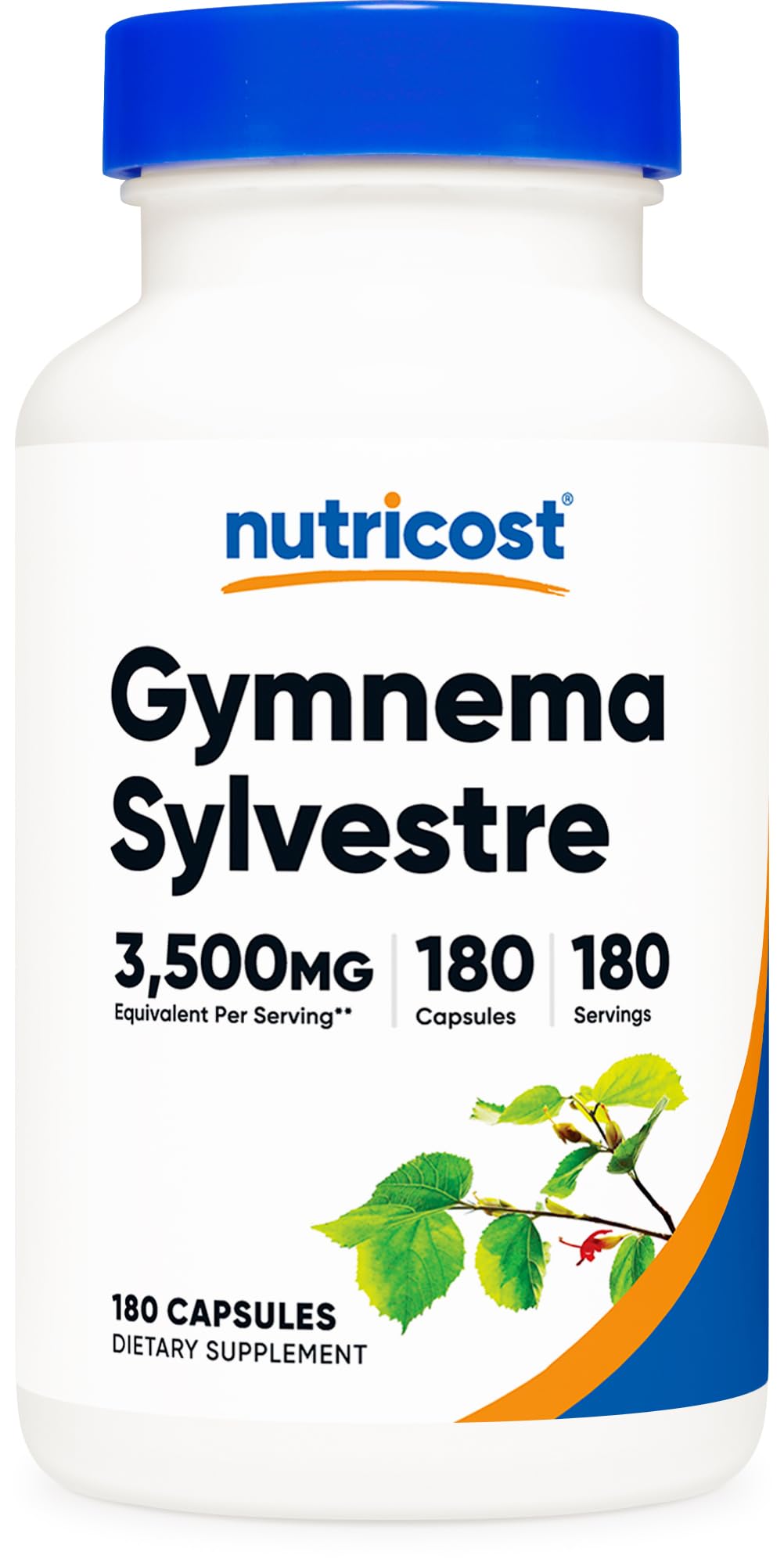 Nutricost Gymnema Sylvestre 3500mg (20:1) extract per serving with 180 capsules