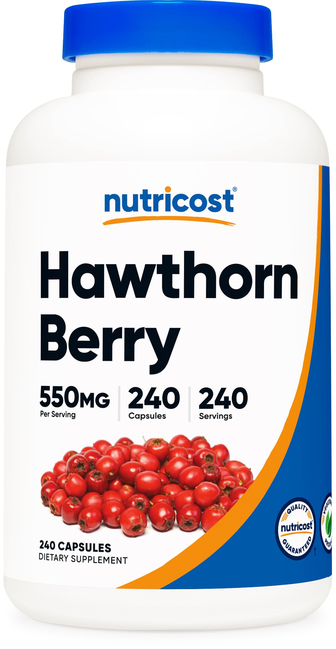 Nutricost Hawthorn Berry Capsules bottle label