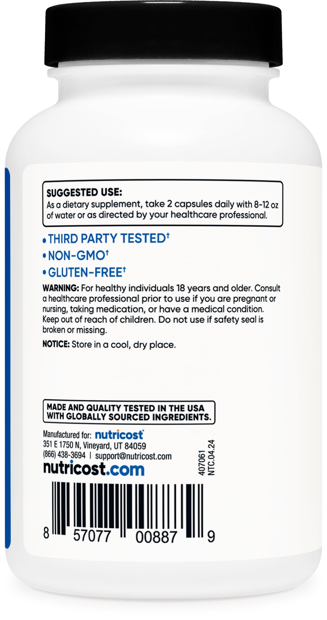 Close-up of HMB capsules